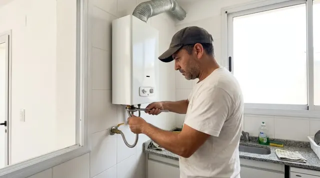 Conexión de un calefón a la instalación de gas